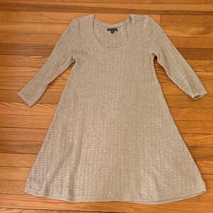 American Eagle Outfitters Beige Long Sleeve Dress